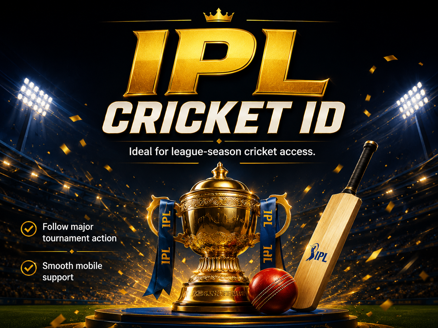 IPL Cricket ID for league match access