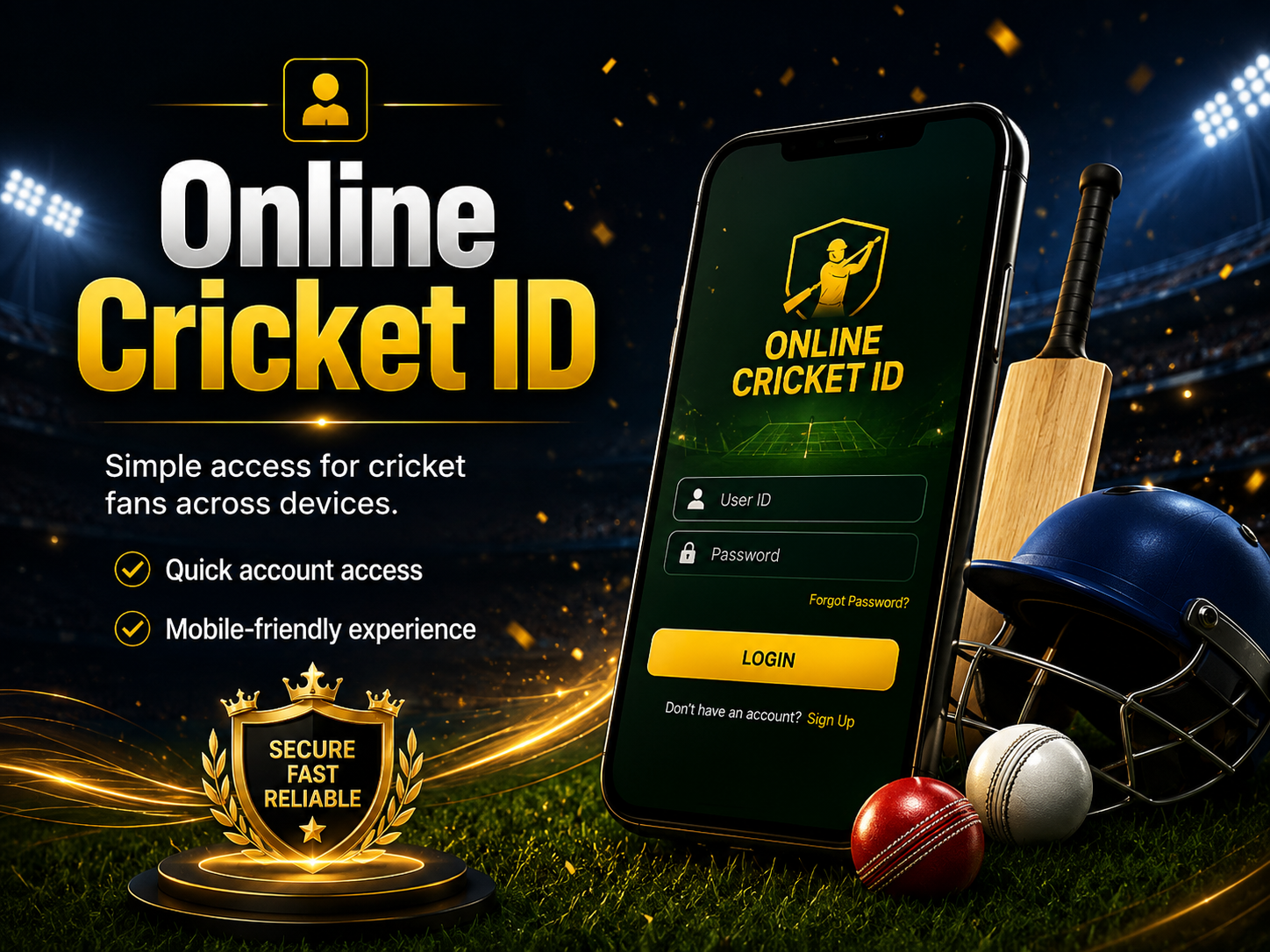 Online Cricket ID account access