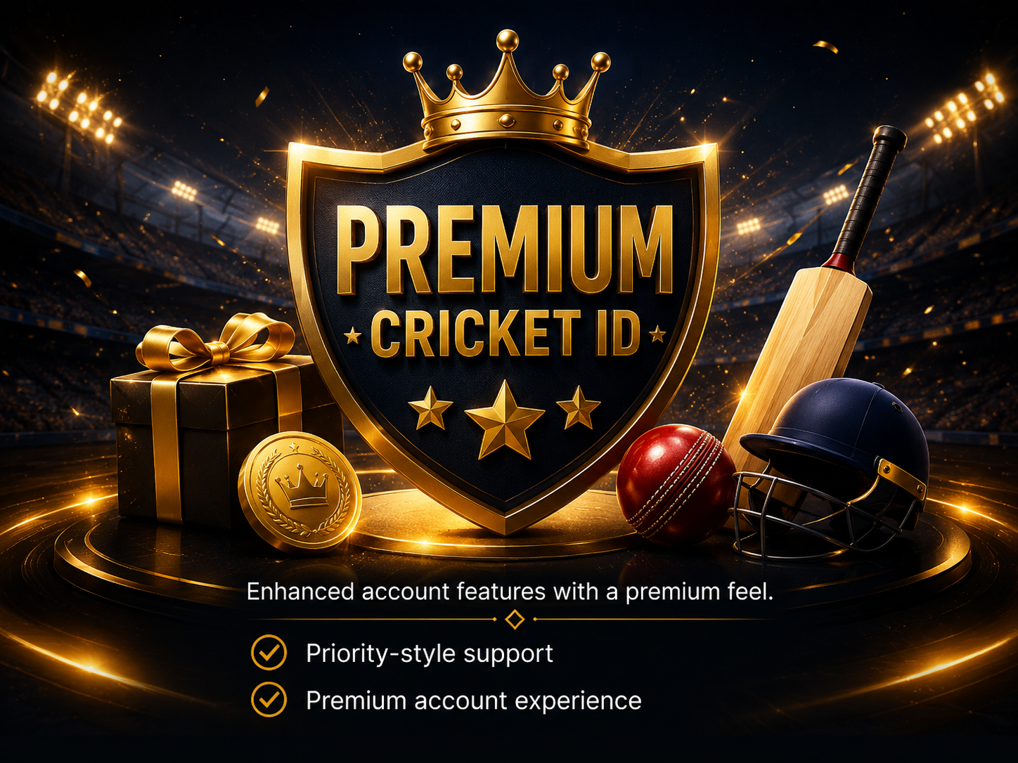 Premium Cricket ID with additional account features